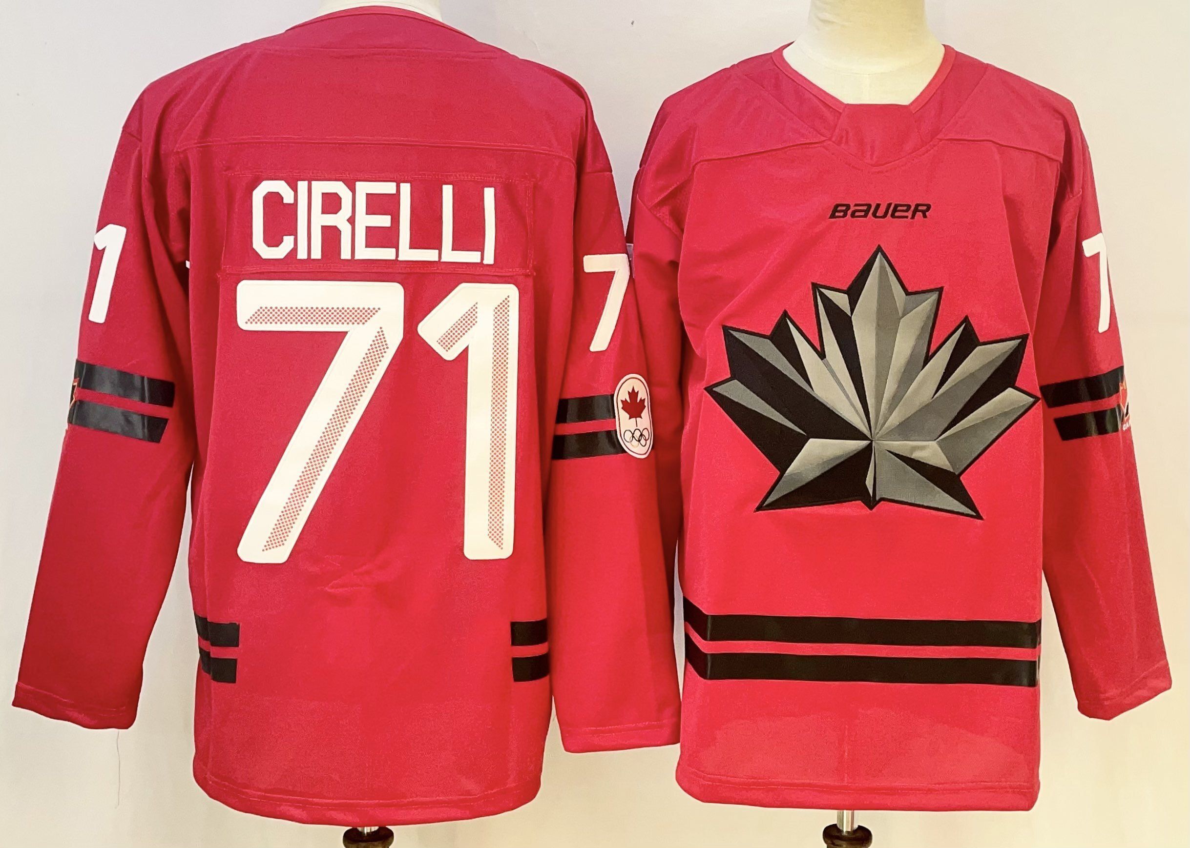 Men Canada Olympic #71 Cirelli Red adidas 2026 NHL jersey 01->more nhl jerseys->NHL Jersey